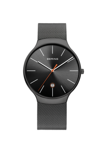 Bering Unisex grey watch w/mesh bracelet and a grey dial
